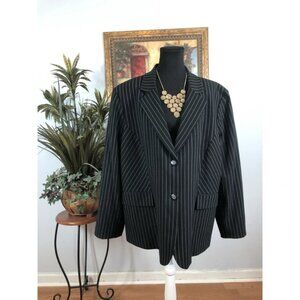 Tahari Arthur S Levine Women Jacket 22W Long Sleeve Clueless Preppy Office Siren